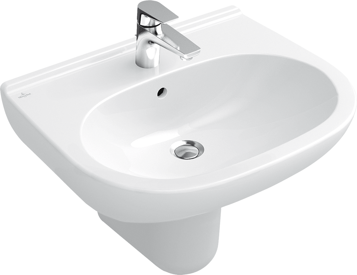 Umyvadlo Villeroy & Boch O.Novo 55x45 cm otvor pro baterii uprostřed 51605501 Villeroy & Boch