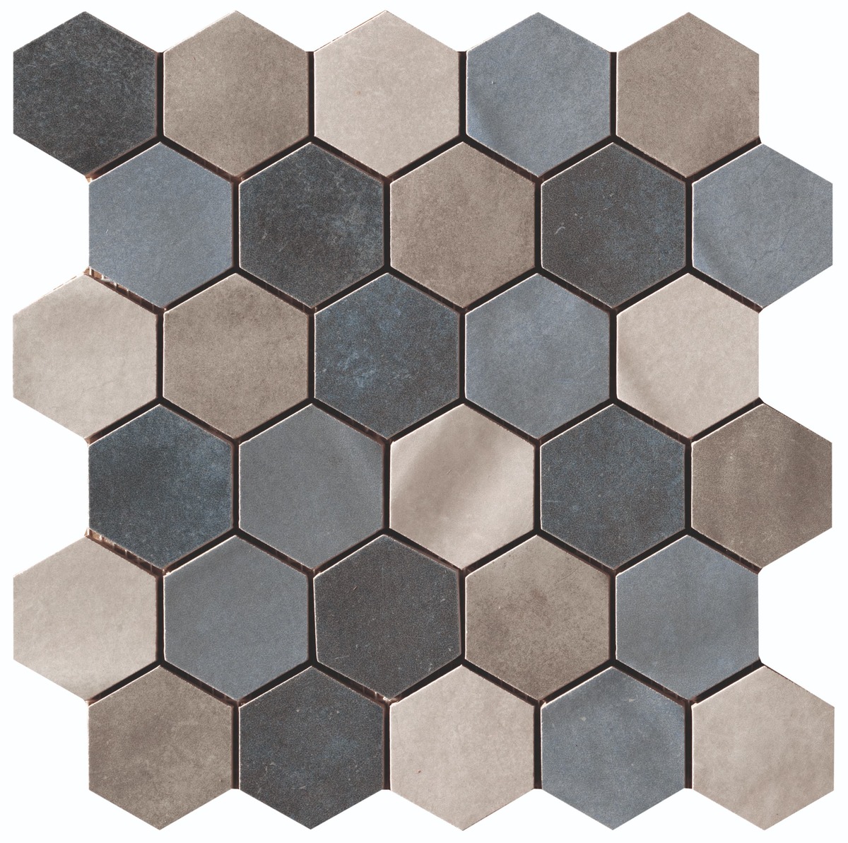 Mozaika Cir Materia Prima mix blue hexagon 27x27 cm lesk 10699191 Cir