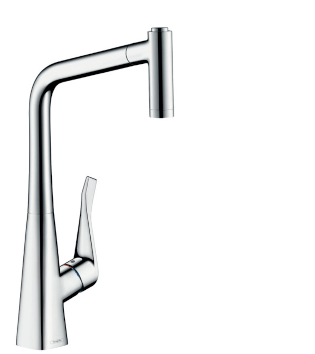 Dřezová baterie Hansgrohe Metris M71 s vytahovací sprškou chrom 14820000 Hansgrohe