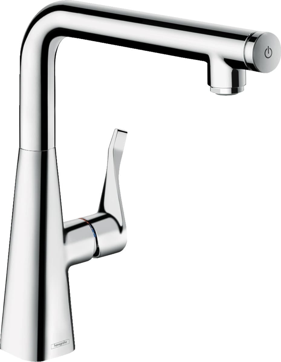 Dřezová baterie Hansgrohe Metris Select M71 s otočným raménkem chrom 14847000 Hansgrohe