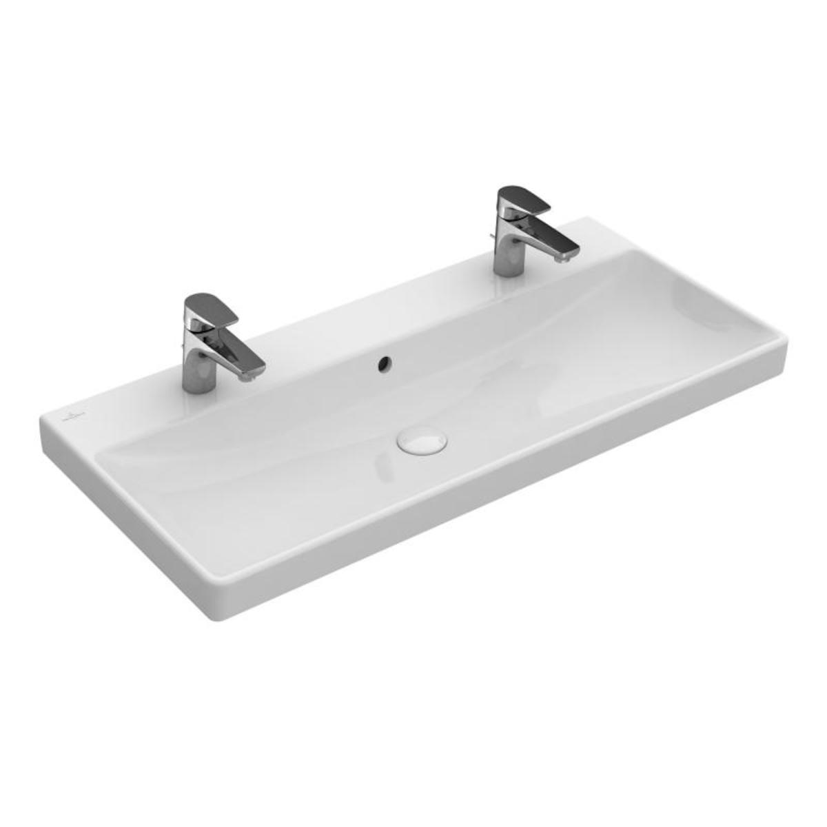 Umyvadlo Villeroy & Boch Avento 100x47 cm dva otvory pro baterii 4156A401 Villeroy & Boch