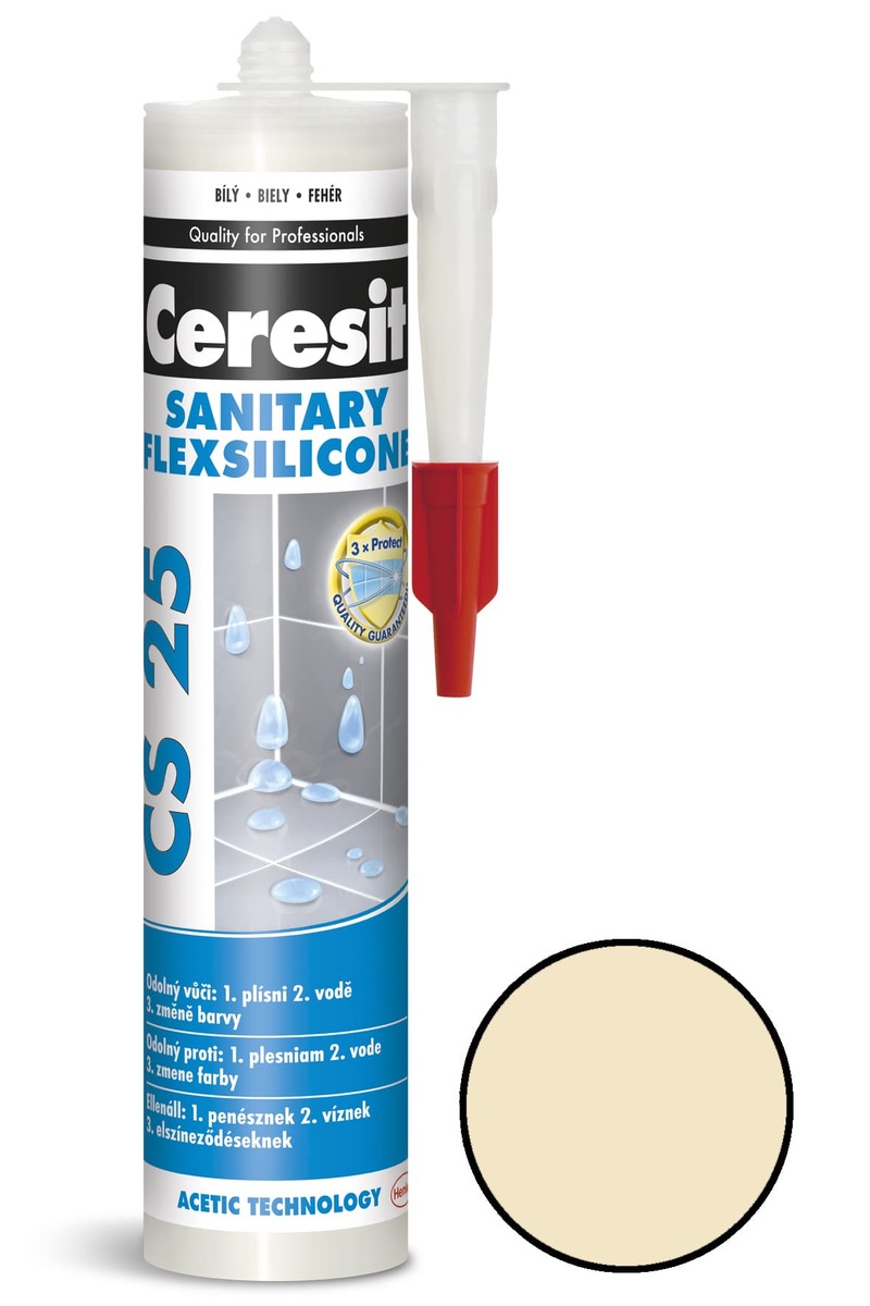 Silikon Ceresit CS 25 melba 280 ml CS2522 Ceresit