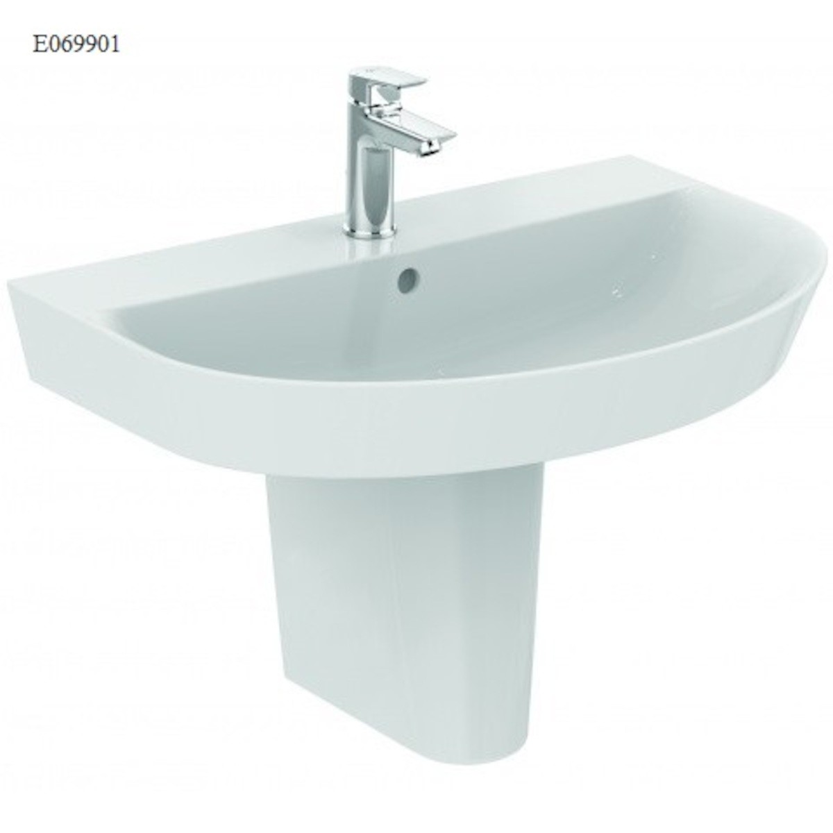 Umyvadlo Ideal Standard Connect Air 50x46 cm otvor pro baterii uprostřed E069901 Ideal Standard