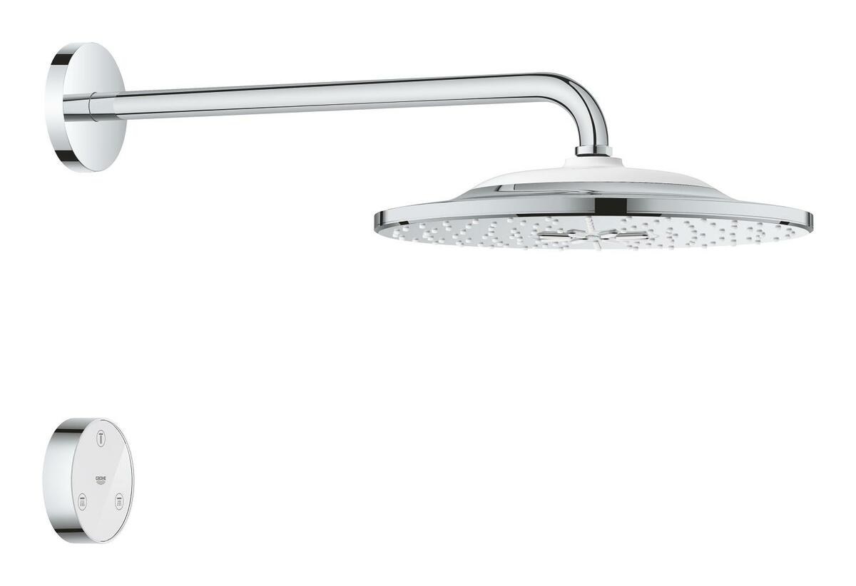 Hlavová sprcha Grohe Rainshower SmartConnect na stěnu včetně sprchového ramena chrom 26640000 Grohe