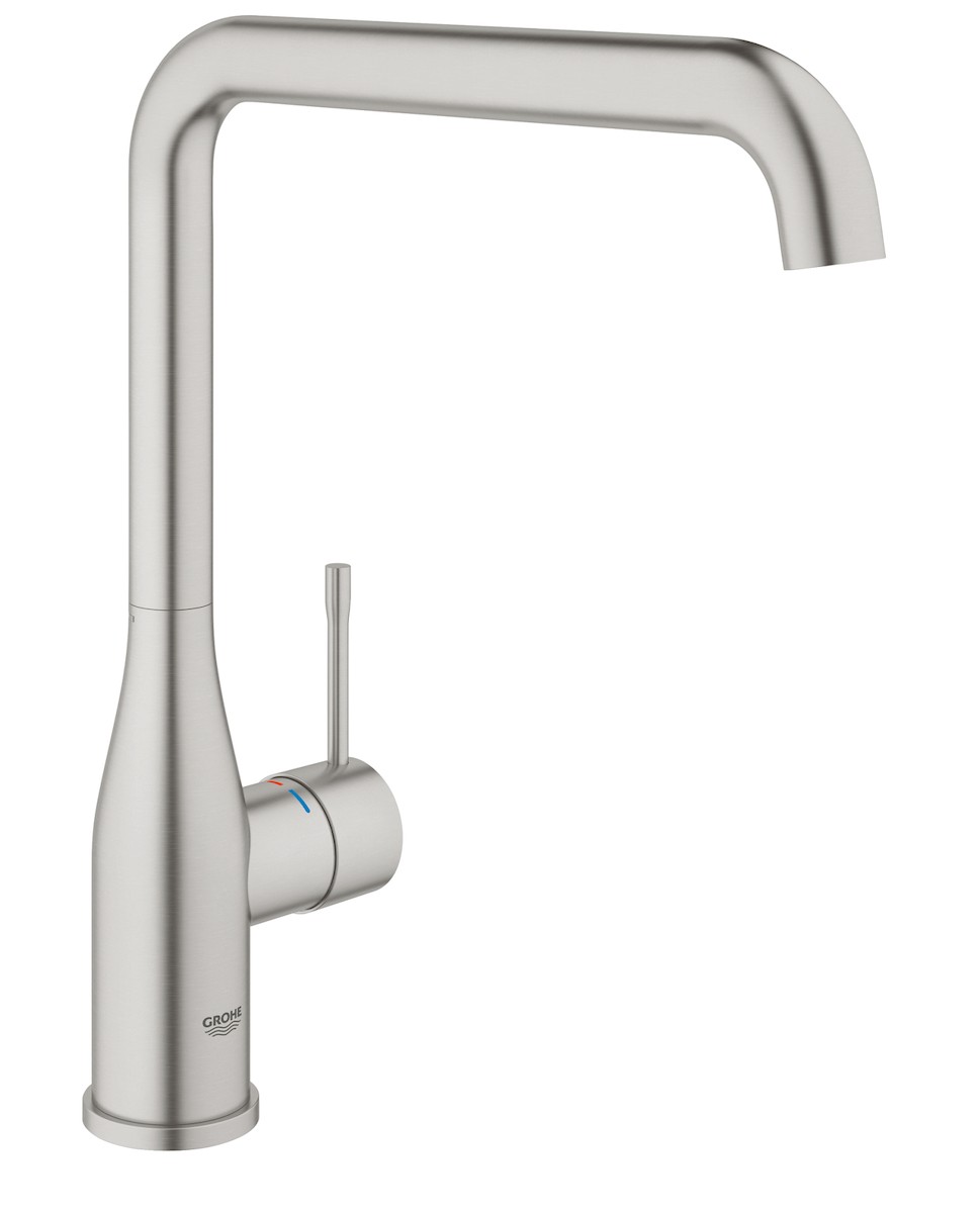 Dřezová baterie Grohe Essence New s otočným raménkem supersteel 30269DC0 Grohe