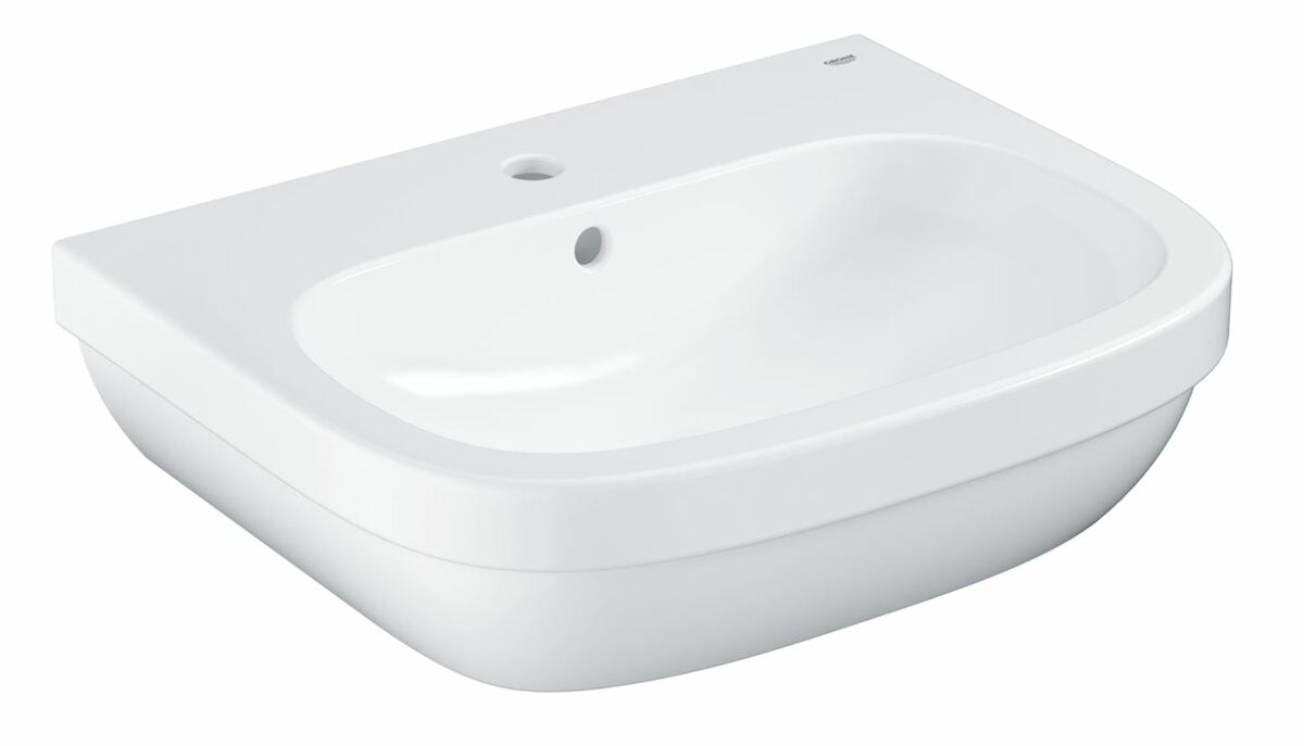 Umyvadlo Grohe Euro Ceramic 60x48 cm alpská bílá otvor pro baterii uprostřed 3933500H Grohe