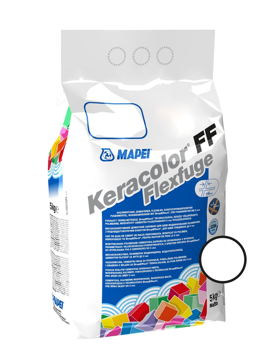 Spárovací hmota Mapei Keracolor FF bílá 5 kg CG2WA KERACOL5100 Mapei