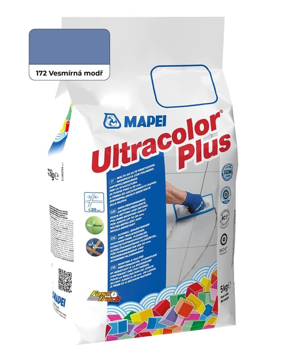 Spárovací hmota Mapei Ultracolor Plus vesmírná modř 5 kg CG2WA MAPU172 Mapei