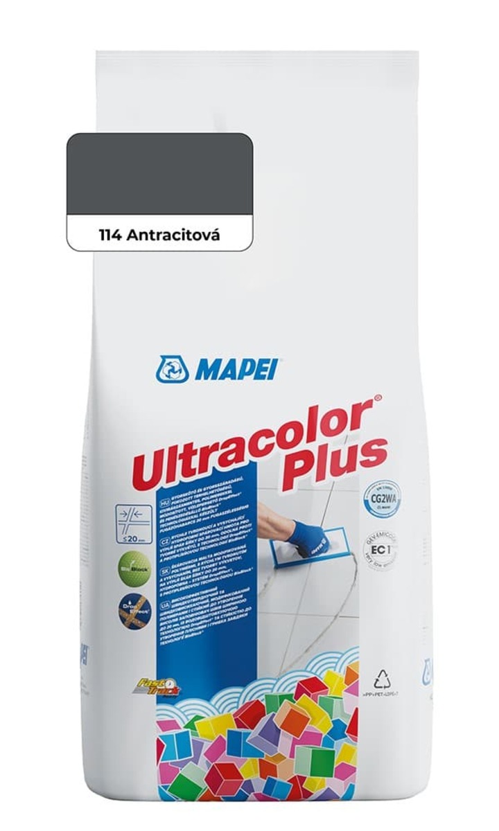 Spárovací hmota Mapei Ultracolor Plus antracite 2 kg CG2WA MAPU2114 Mapei