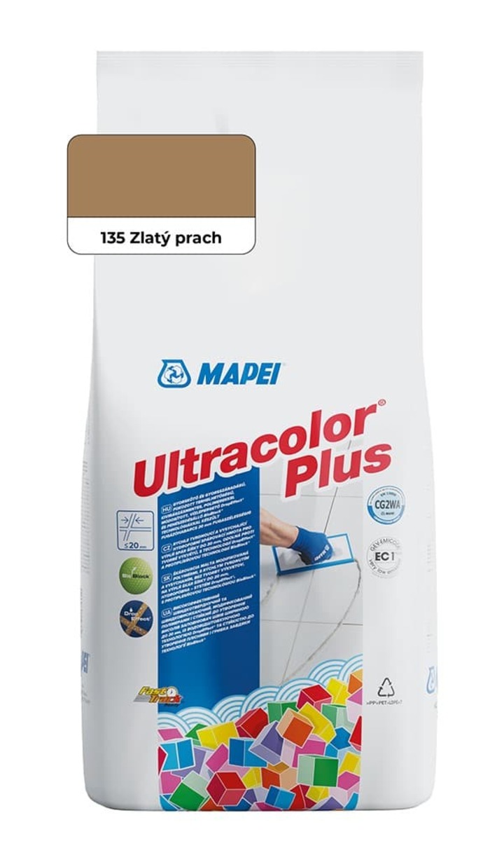 Spárovací hmota Mapei Ultracolor Plus zlatý prach 2 kg CG2WA MAPU2135 Mapei