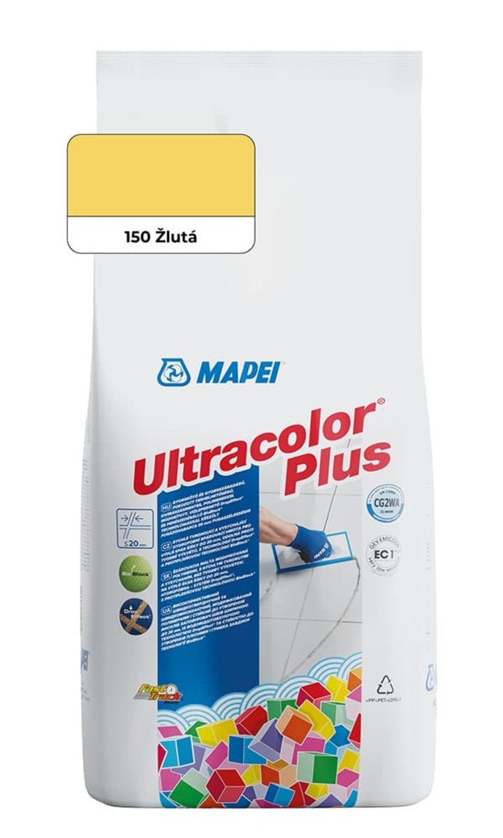 Spárovací hmota Mapei Ultracolor Plus žlutá 2 kg CG2WA MAPU2150 Mapei