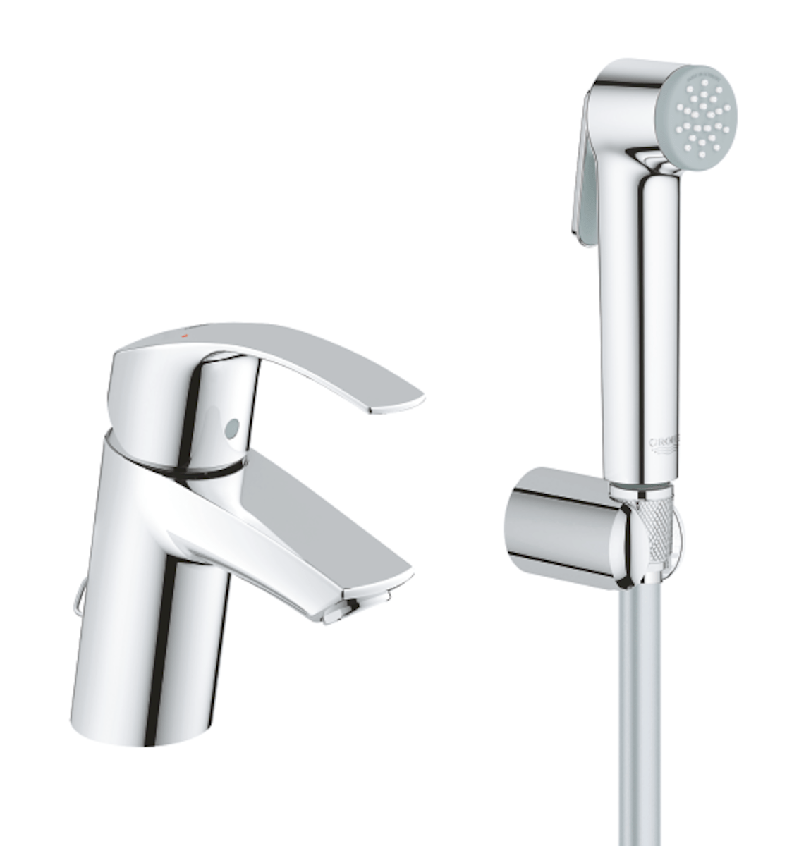 Umyvadlová baterie Grohe Eurosmart New s bidetovou sprškou chrom 23124002 Grohe