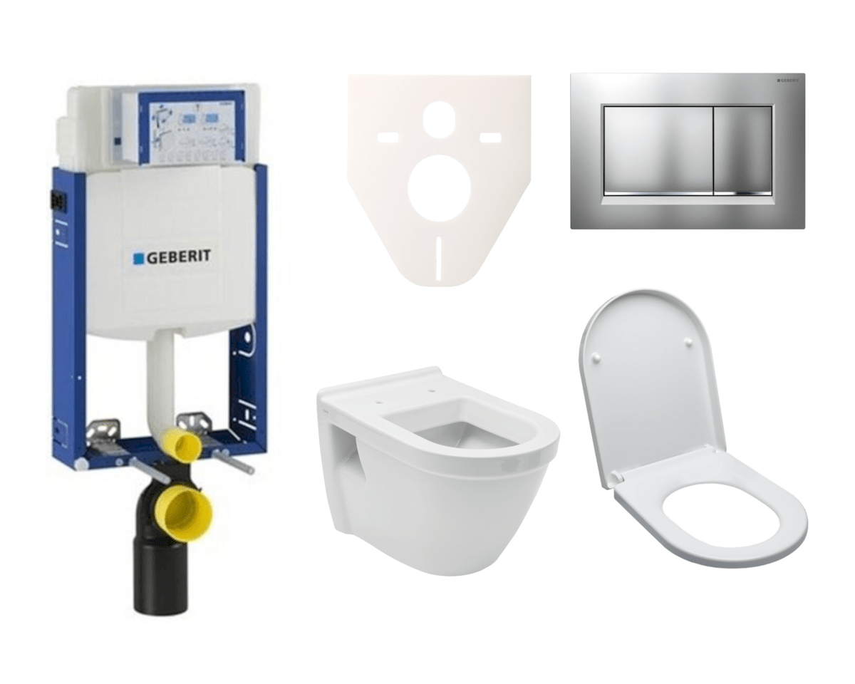 Cenově zvýhodněný závěsný WC set Geberit k zazdění + WC Integra vč. sedátka SIKOGE2V7 VitrA