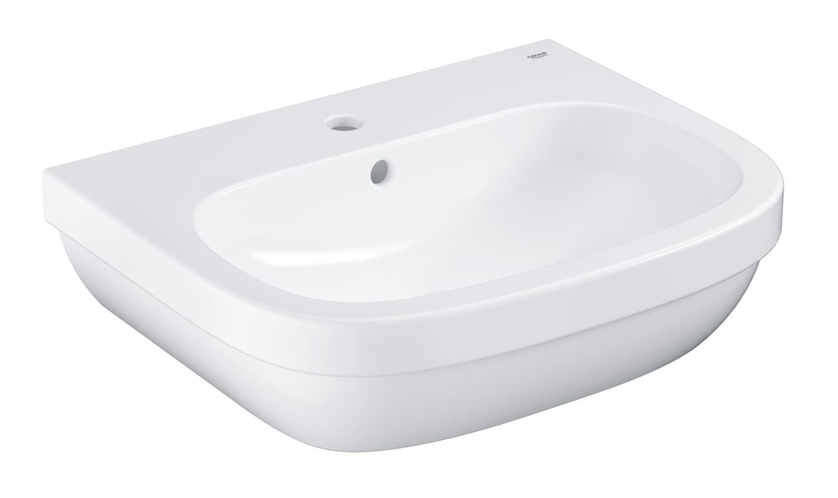 Umyvadlo Grohe Euro Ceramic 60x48 cm alpská bílá otvor pro baterii uprostřed 39335000 Grohe