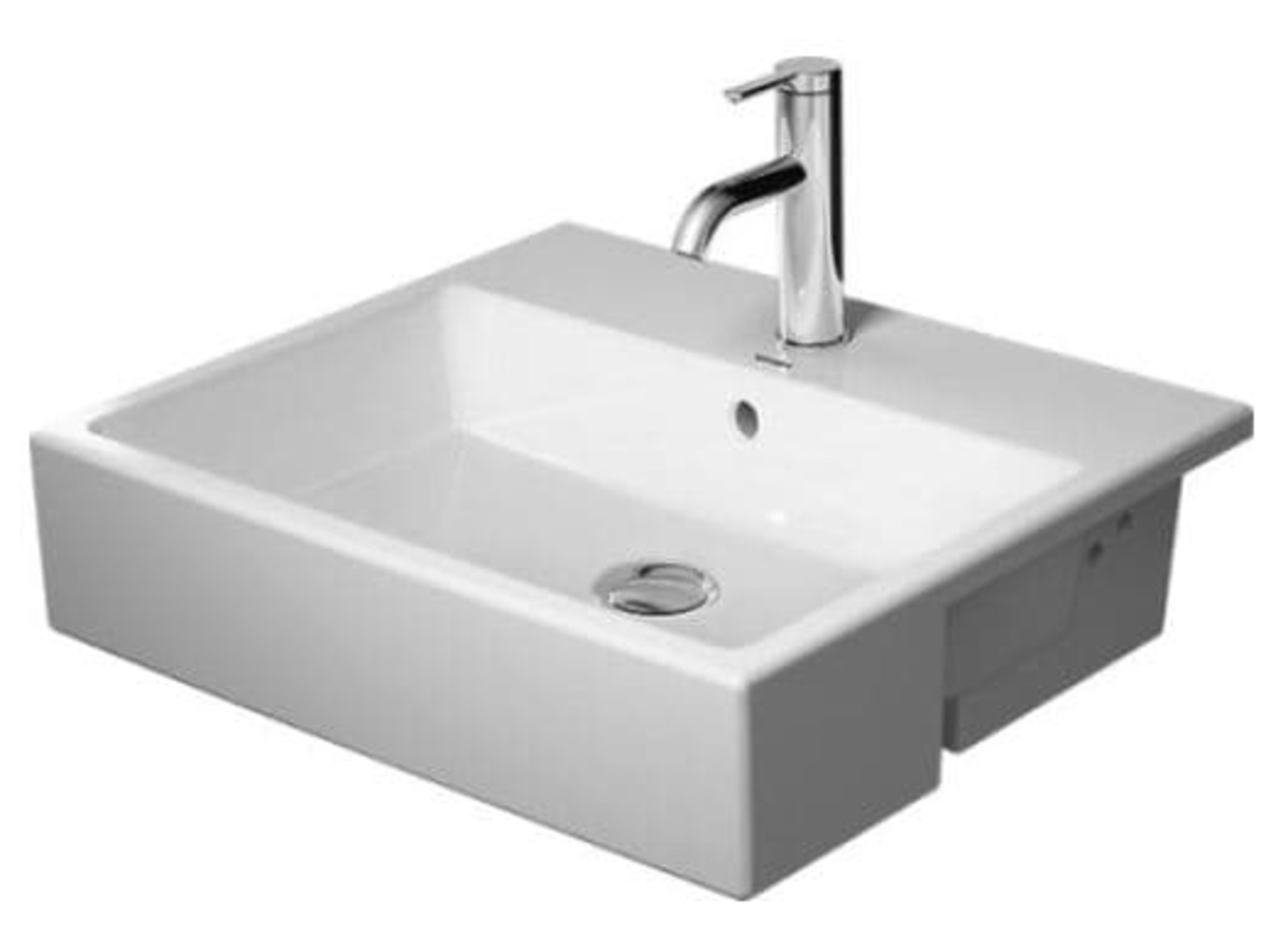 Polozápustné umyvadlo Duravit Vero air 55x47 cm bílá 0382550000 Duravit