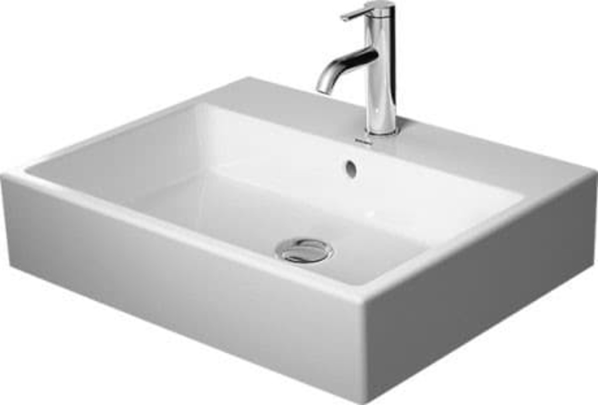 Umyvadlo na desku Duravit Vero Air 60x47 cm otvor pro baterii uprostřed 23526000001 Duravit