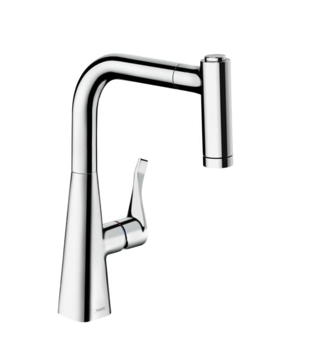 Dřezová baterie Hansgrohe Metris M71 s vytahovací sprškou chrom 73800000 Hansgrohe