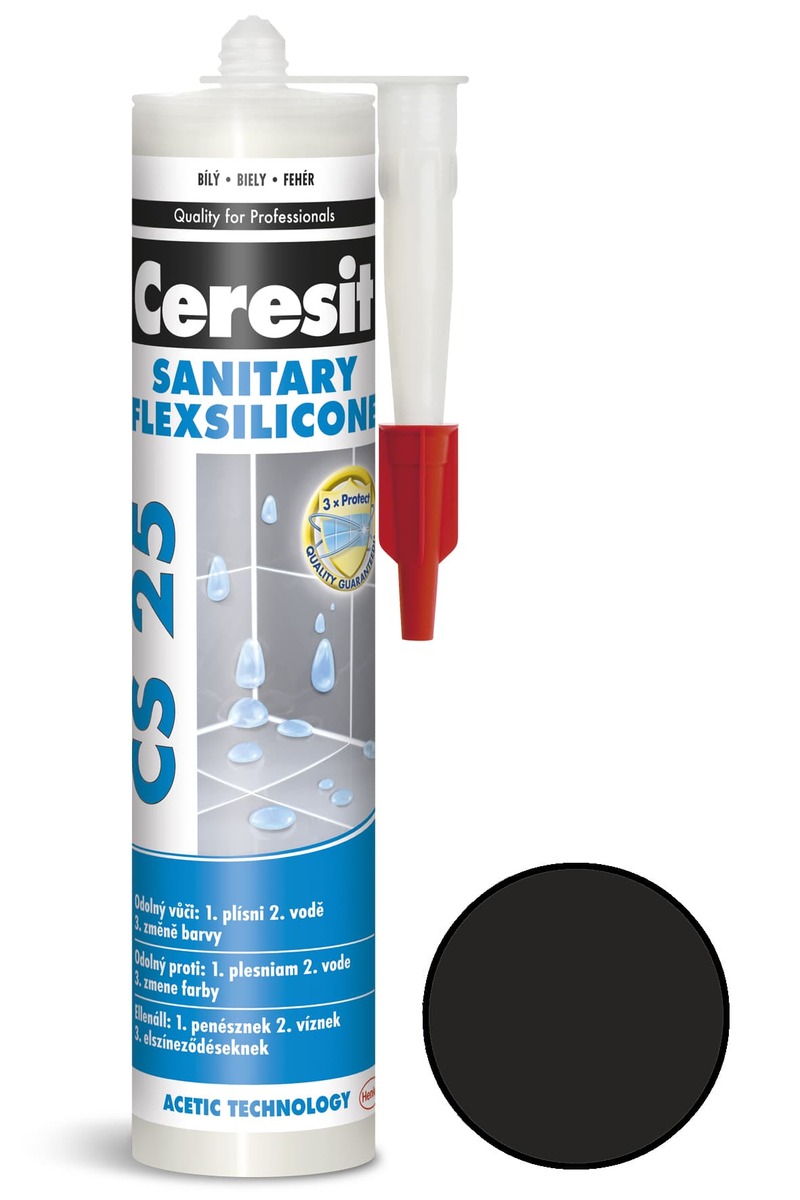 Silikon Ceresit CS 25 coal 280 ml CG2WA CS2518 Ceresit