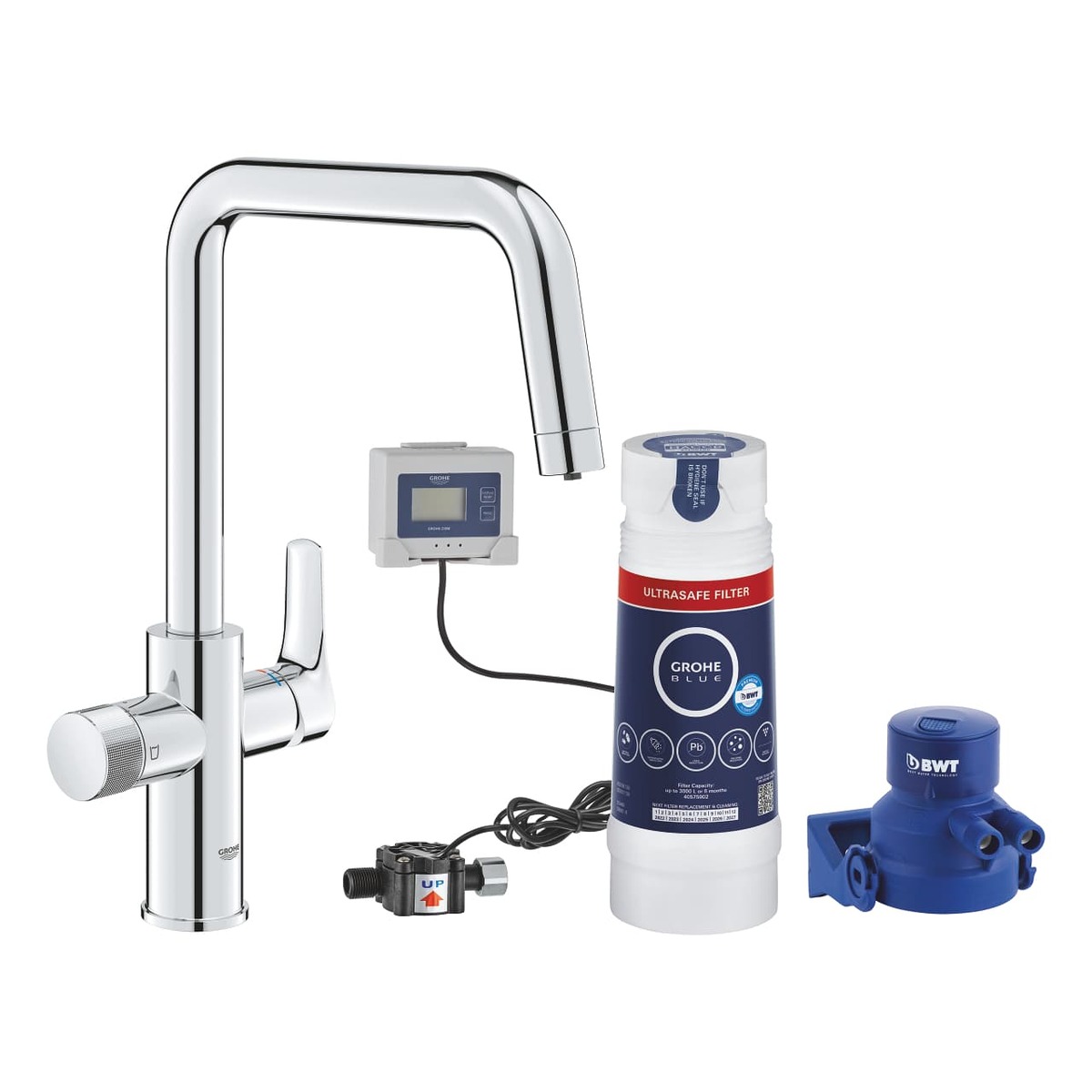 Dřezová baterie Grohe GROHE Blue Pure 2022 s filtrem chrom 30594000 Grohe