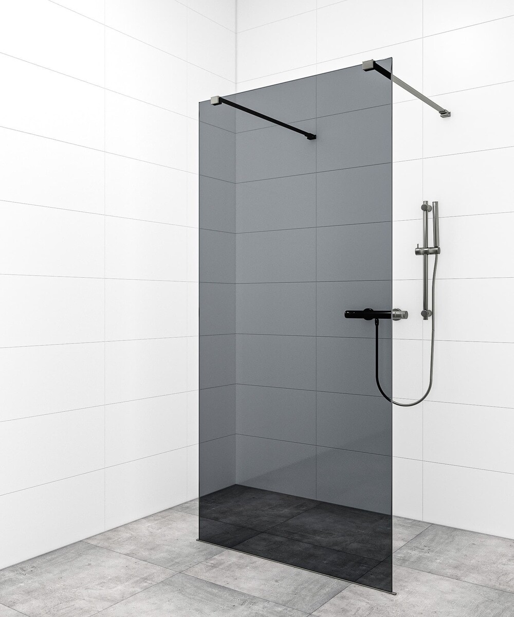 Sprchová zástěna Walk-in 100 cm SAT v barvě profilu Gun metal SATBWI100KSZAVGM SAT