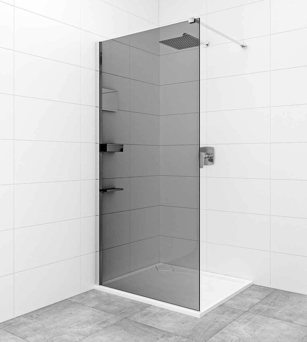 Sprchová zástěna Walk-in 90 cm SAT SATBWI90KSPRDOPL SAT