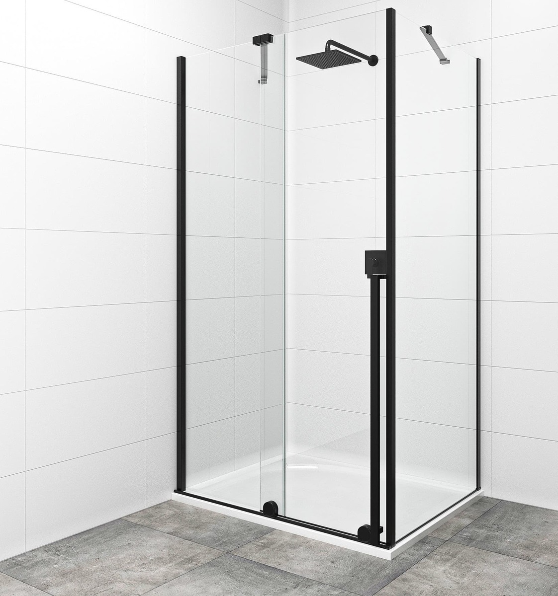 Sprchový kout obdélník 140x90 cm SAT Walk-In Xmotion SATBWIXM140STE90C SAT