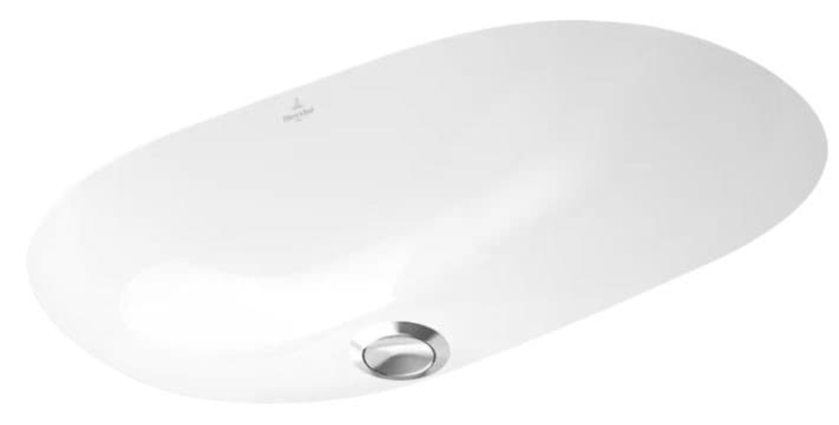 Zápustné umyvadlo Villeroy & Boch O.novo 60x35 cm bez otvoru pro baterii