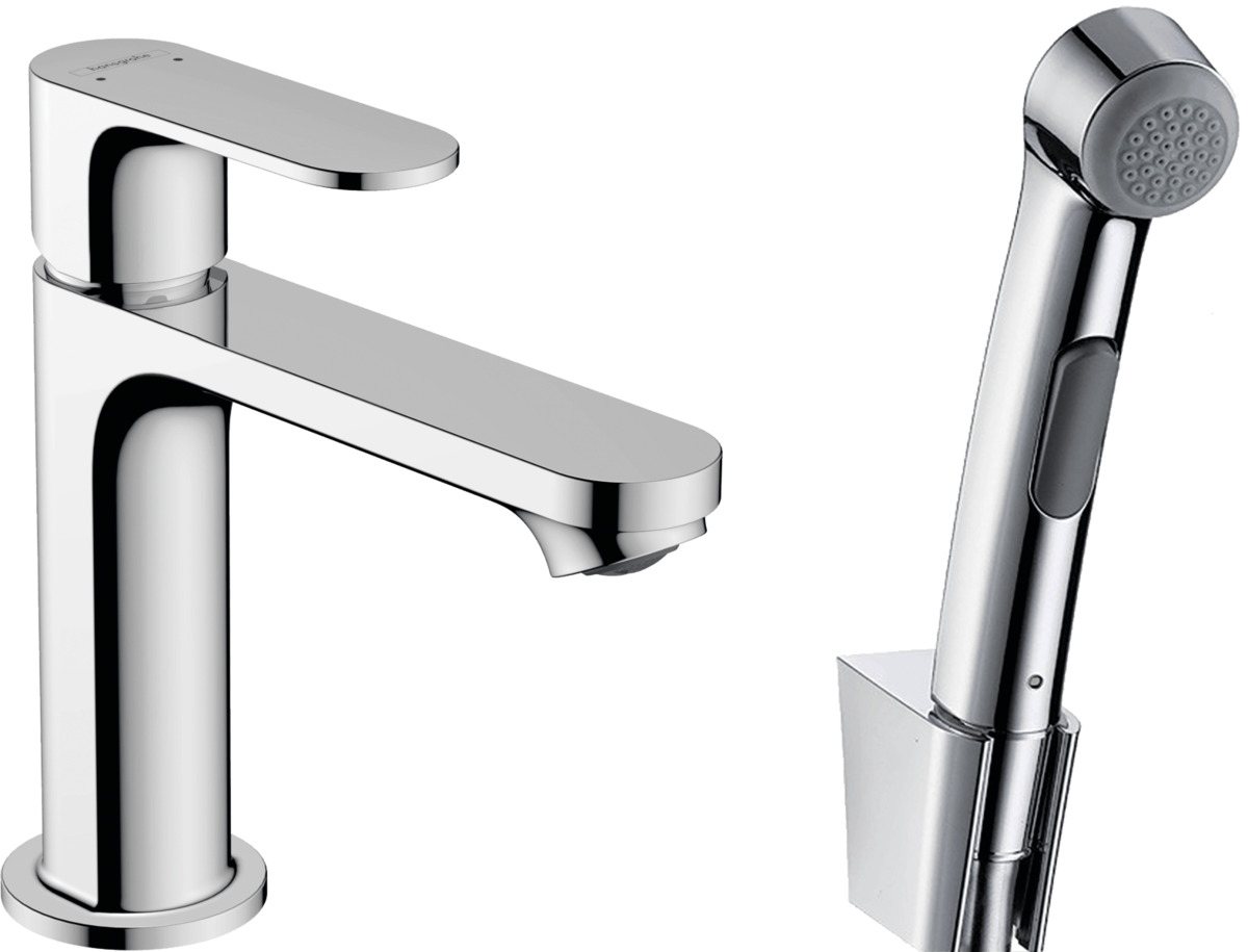 Umyvadlová baterie Hansgrohe Rebris S s bidetovou sprškou chrom 72215000 Hansgrohe