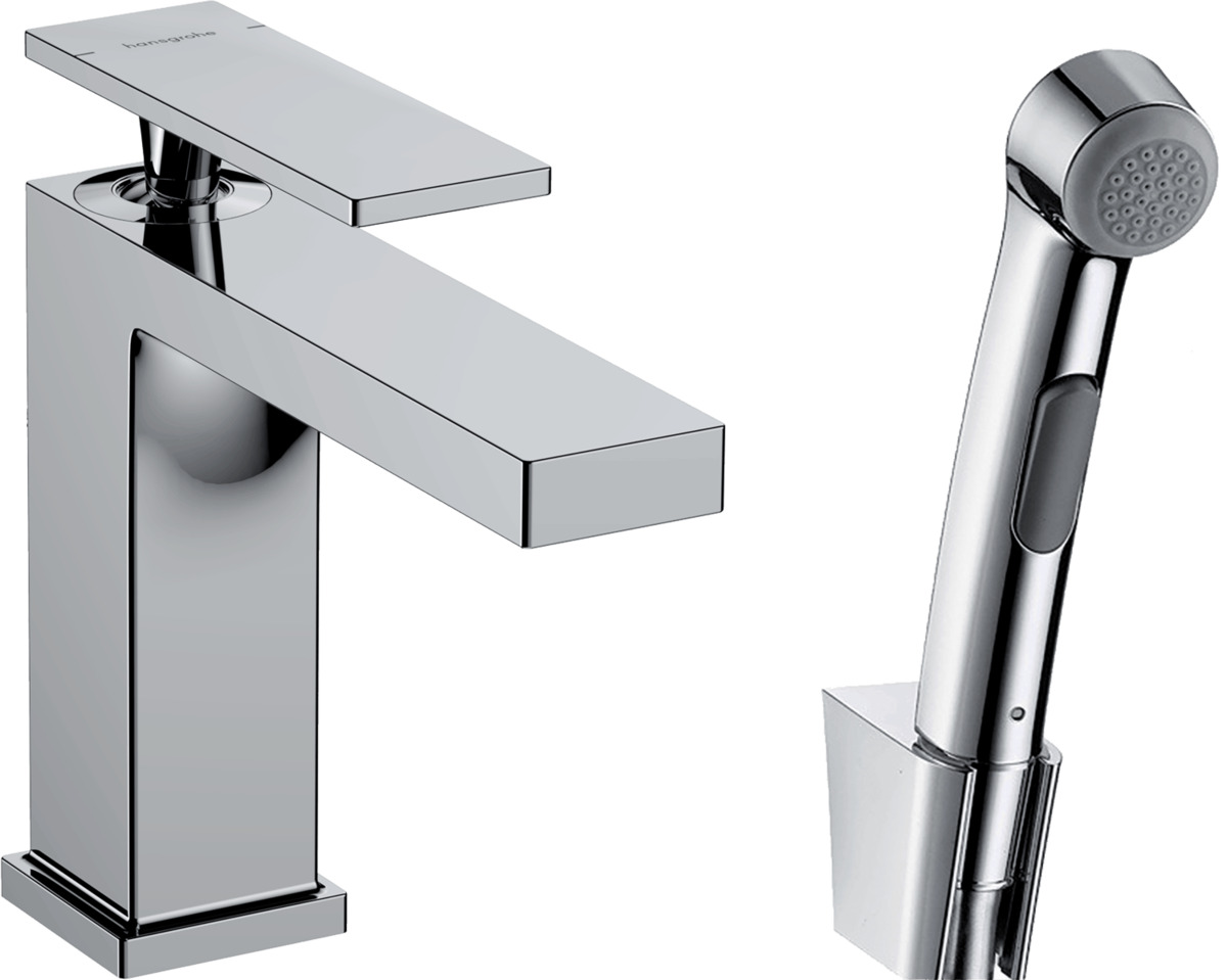 Umyvadlová baterie Hansgrohe Tecturis E s bidetovou sprškou chrom 73210000 Hansgrohe