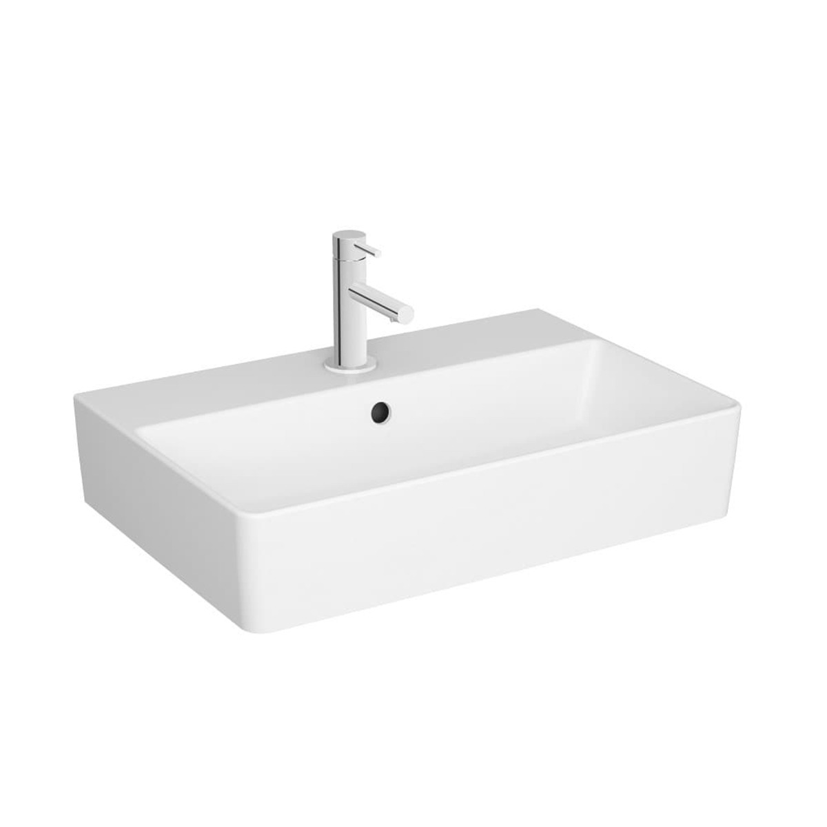 Závěsné umyvadlo VitrA Nuo 60x40 cm otvor pro baterii uprostřed 7435-003-0001 NO BRAND