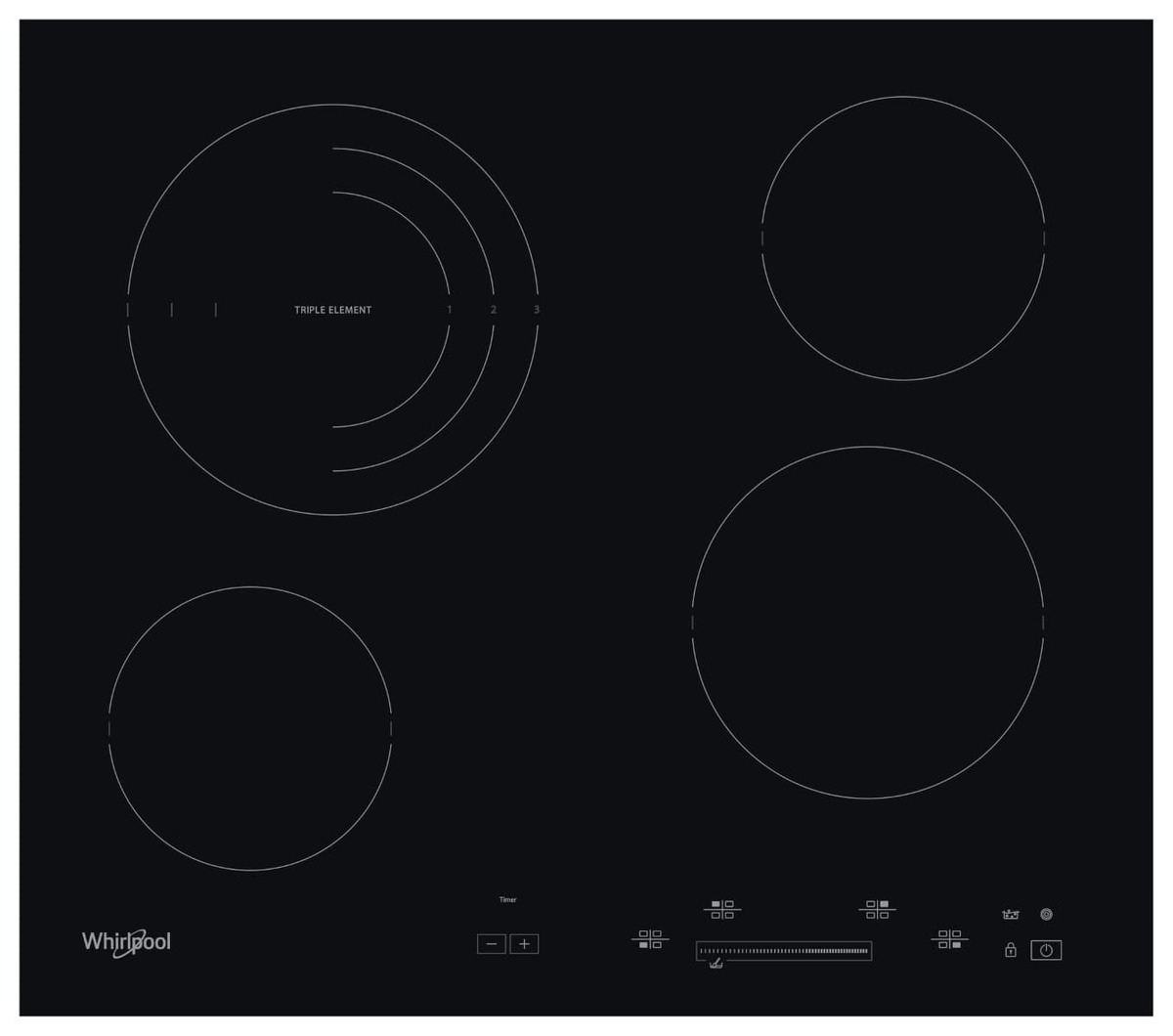 Elektrická varná deska Whirlpool AKT8900BA Whirlpool