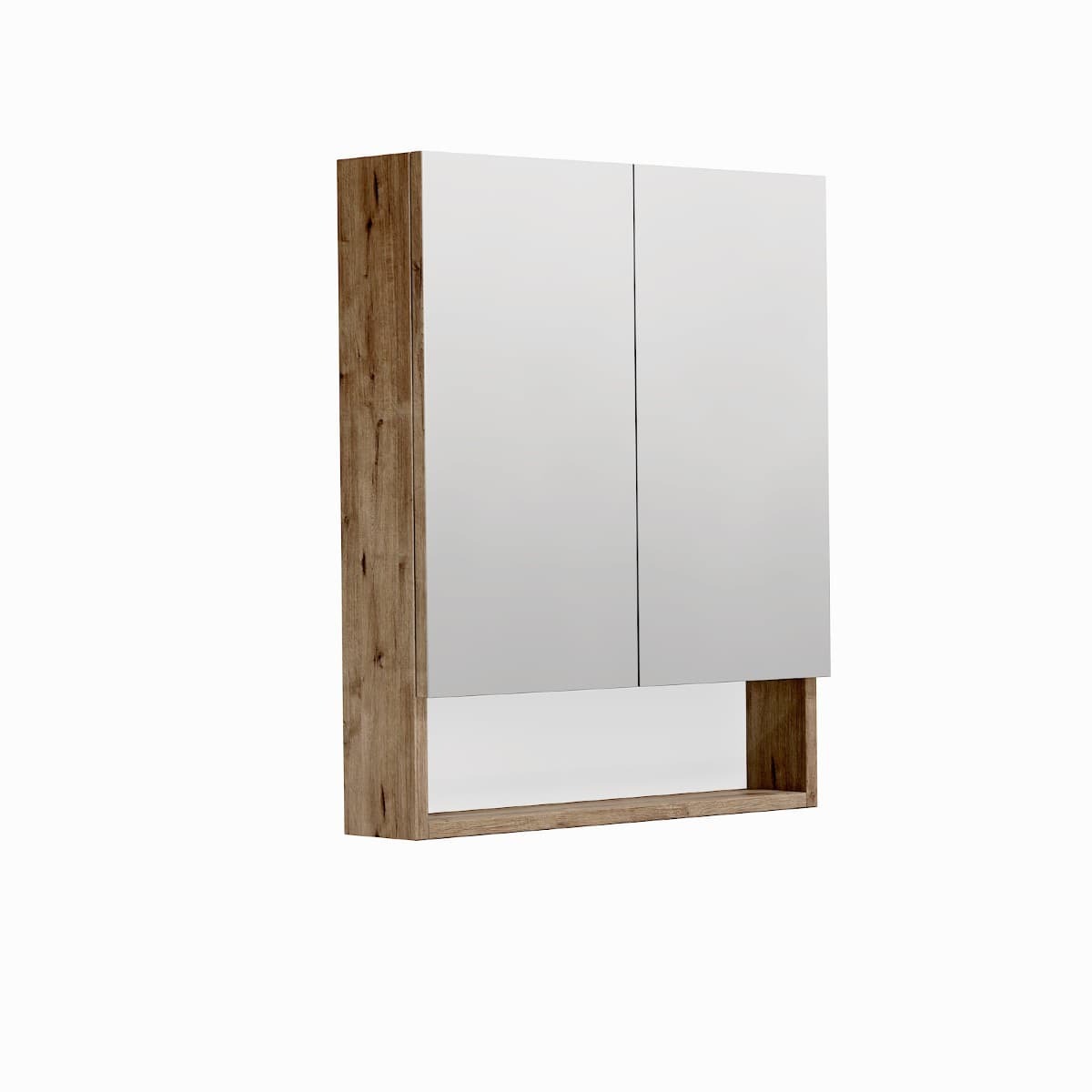 Zrcadlová skříňka SAT Cubeway 60x14x72 cm lamino dub wellington GALCU60DW SAT