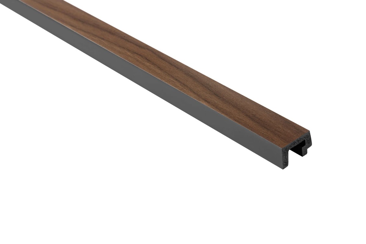 Obkladová lamela levé ukončení Fineza Slat Large Dark oak 270x3