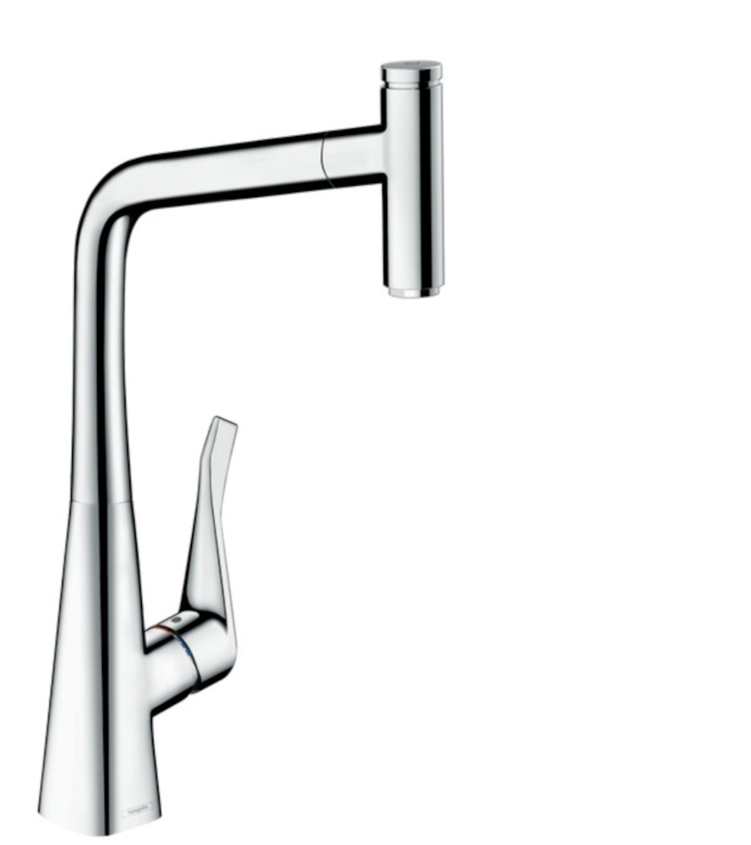 Dřezová baterie Hansgrohe Metris Select M71 s vytahovací sprškou chrom 14884000 Hansgrohe