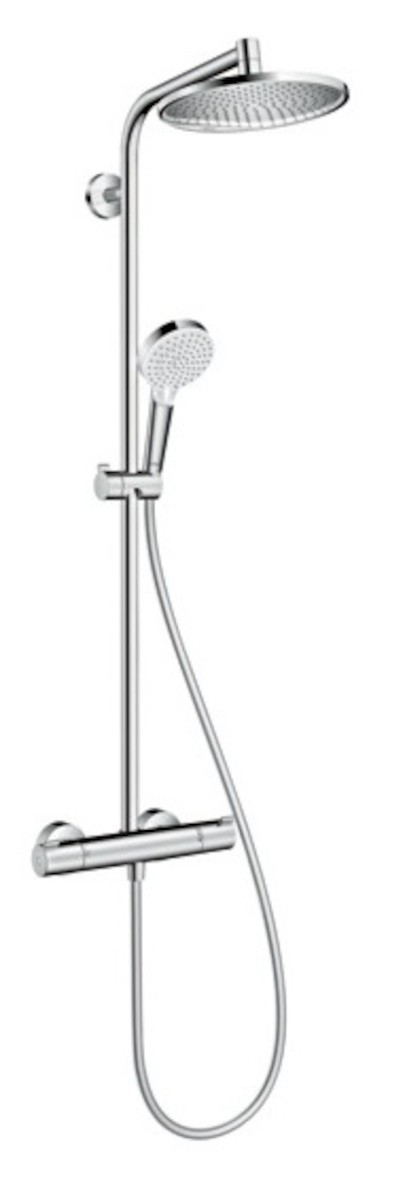 Sprchový systém Hansgrohe Crometta S na stěnu s termostatickou baterií chrom 27267000 Hansgrohe