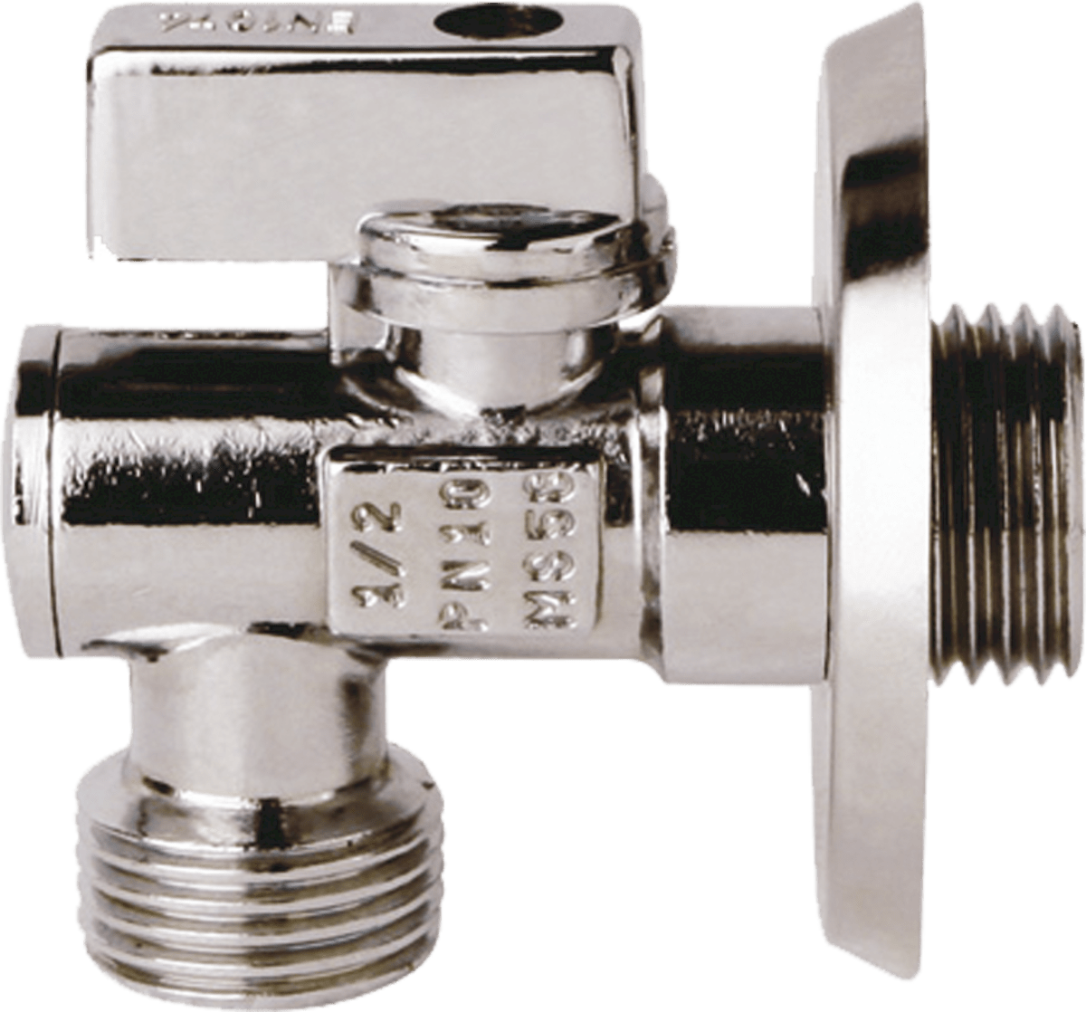 Rohový pračkový ventil s filtrem 1/2x3/4 +klapka Optima ET708L Optima