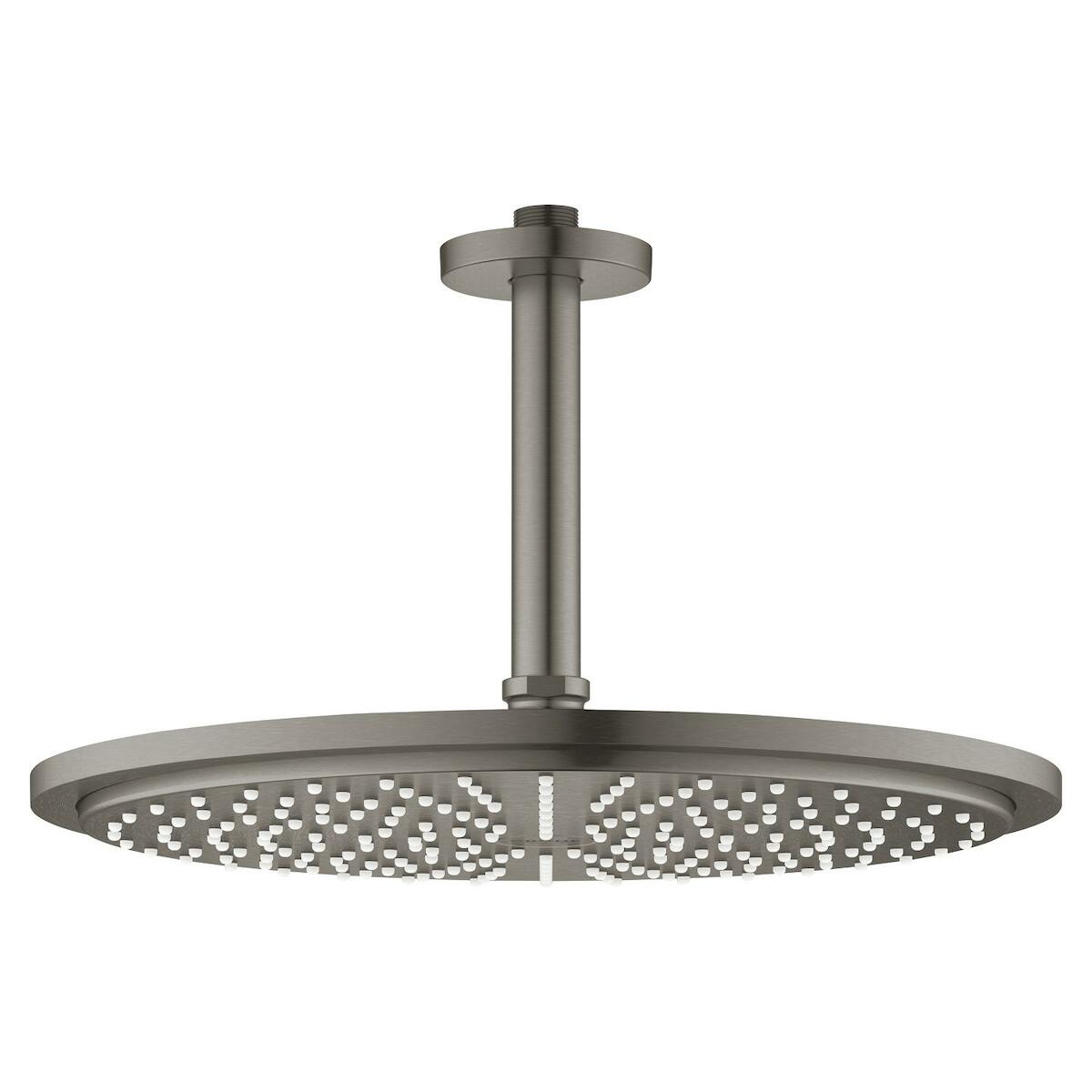 Hlavová sprcha Grohe Rainshower Cosmopolitan Metal včetně sprchového ramena Brushed Hard Graphite 26067AL0 Grohe