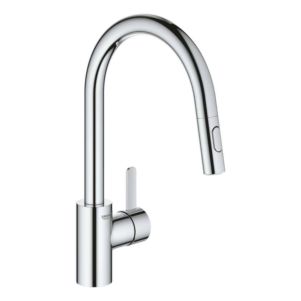 Dřezová baterie Grohe Eurosmart Cosmopolitan s vytahovací sprškou chrom 31481001 Grohe