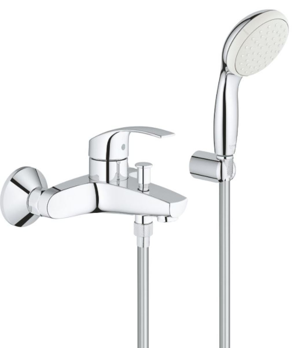 Vanová baterie Grohe Eurosmart New se sprchovým setem 150 mm chrom 3330220A Grohe