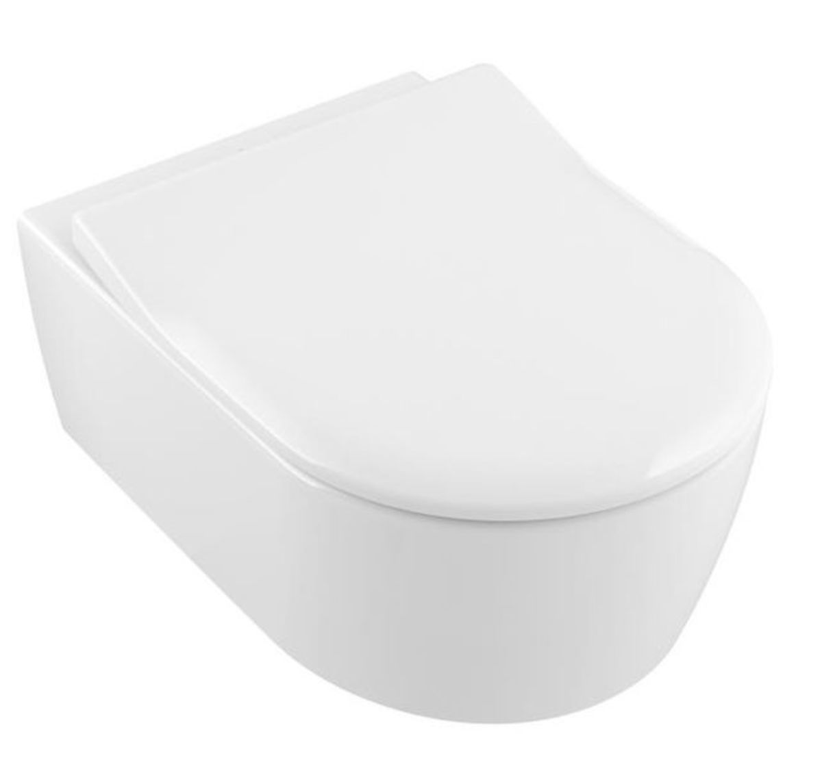 Wc s prkénkem softclose Villeroy & Boch Avento zadní odpad GLACERAAVWC006 Villeroy & Boch