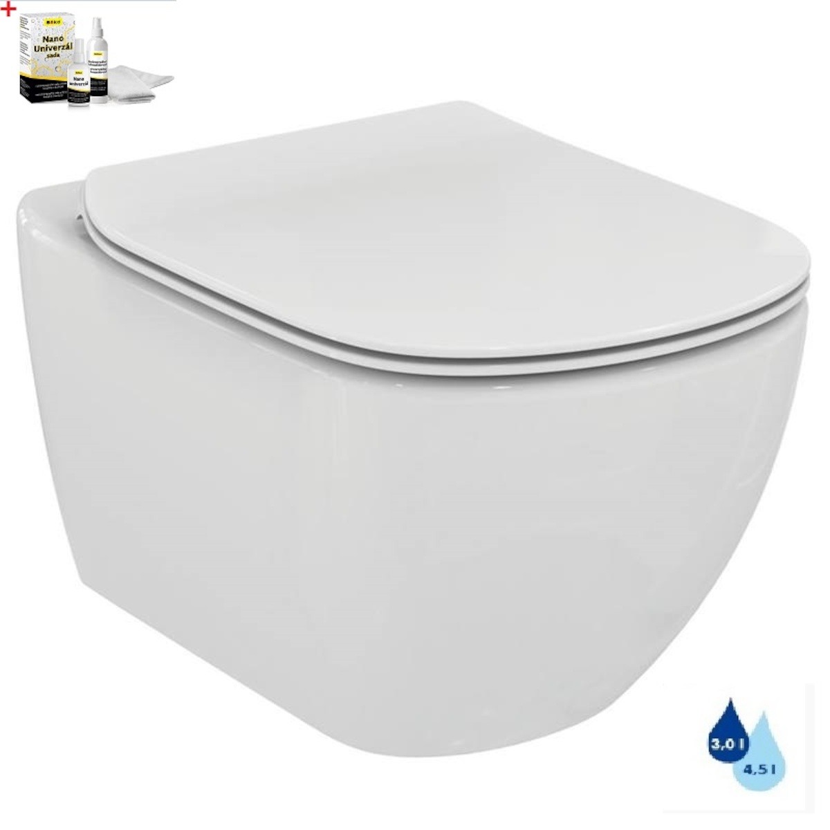 Wc s prkénkem softclose závěsné Ideal Standard Tesi zadní odpad SIKOSIST0078 Ideal Standard