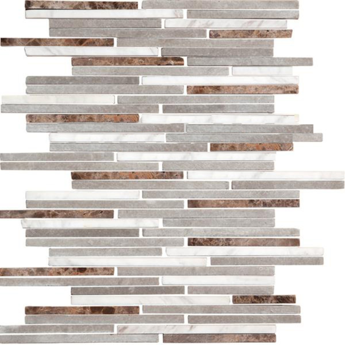 Kamenná mozaika Premium Mosaic Stone šedá 25x30 cm mat STMOS7140MIX1 Premium Mosaic Stone