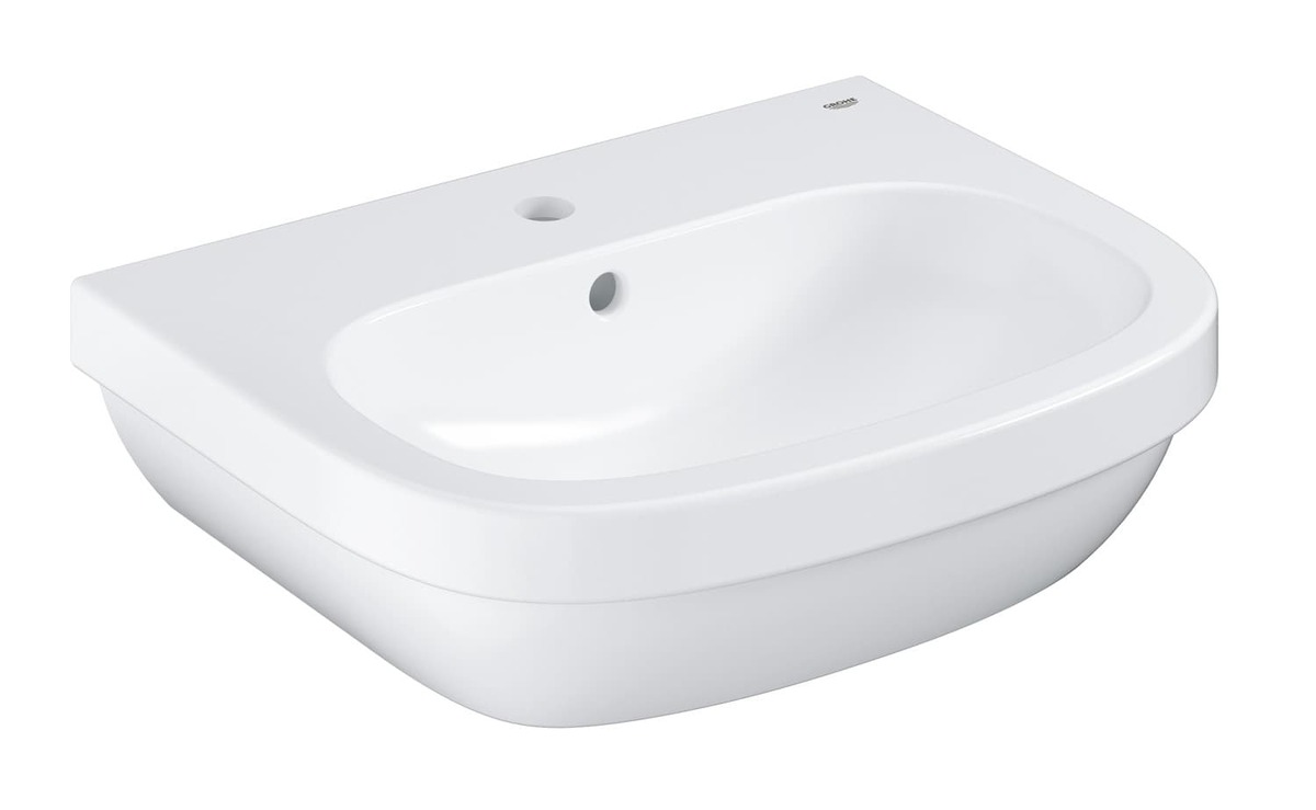 Umyvadlo Grohe Euro Ceramic 55x45 cm alpská bílá otvor pro baterii uprostřed 39336000 Grohe