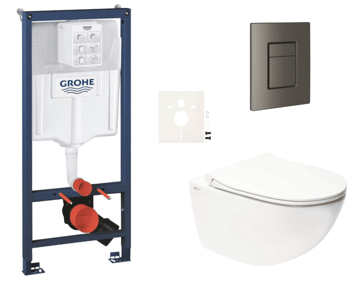 Závěsný wc set do lehkých stěn / předstěnová montáž Swiss Aqua Technologies Infinitio SIKOGRSIN11SCAL0 NO BRAND