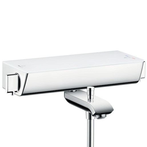 Vanová baterie Hansgrohe Ecostat Select s poličkou 150 mm bílá/chrom 13141400 Hansgrohe