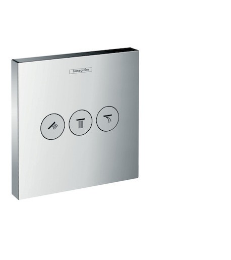 Ventil pod omítku pro 3 spotřebiče Hansgrohe Shower Select  chrom 15764000 Hansgrohe