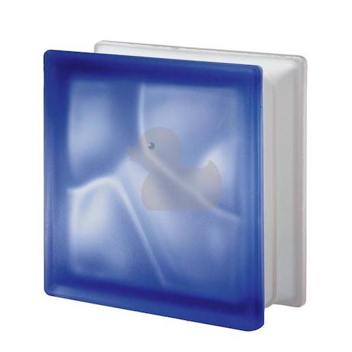 Luxfera Glassblocks blue 19x19x8 cm mat 1908WBLUE2S Glassblocks