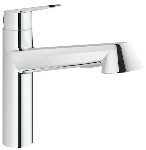 Dřezová baterie Grohe Eurodisc s vytahovací sprškou chrom 32257002 Grohe