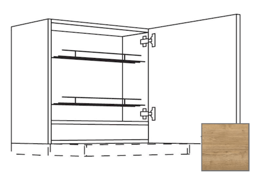 Kuchyňská skříňka horní Naturel Sente24 pro digestoř 60x57