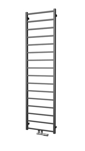 Radiátor kombinovaný Isan Fresh 150x50 cm středové připojení černý samet  DFRE15000500CSMS Isan